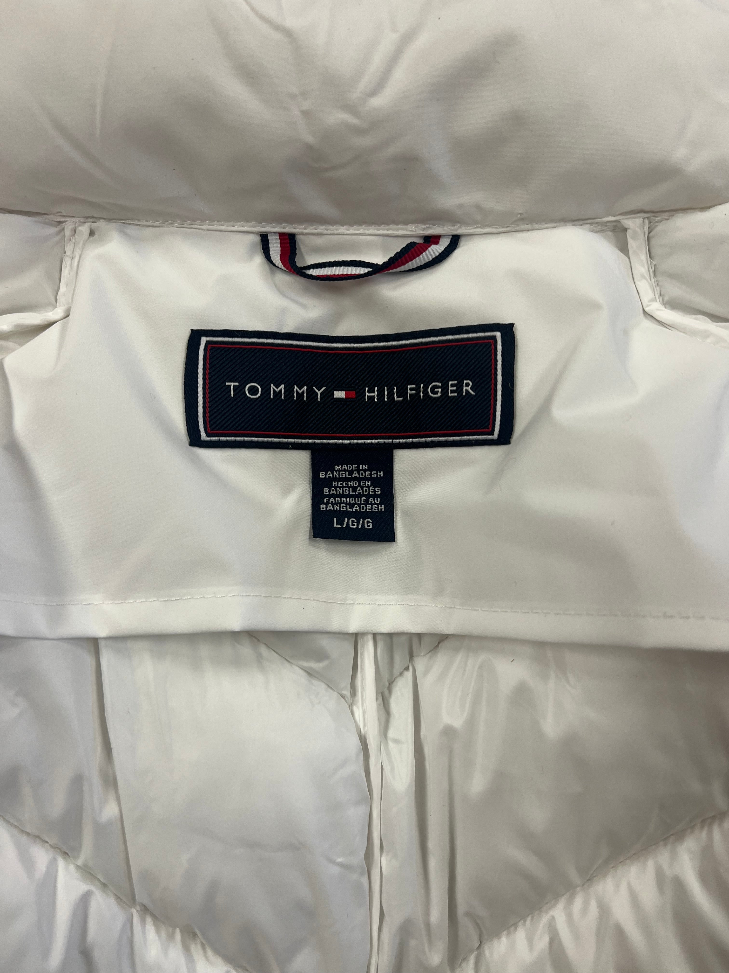 Tommy Hilfiger Women’s White Hooded Puffer Coat