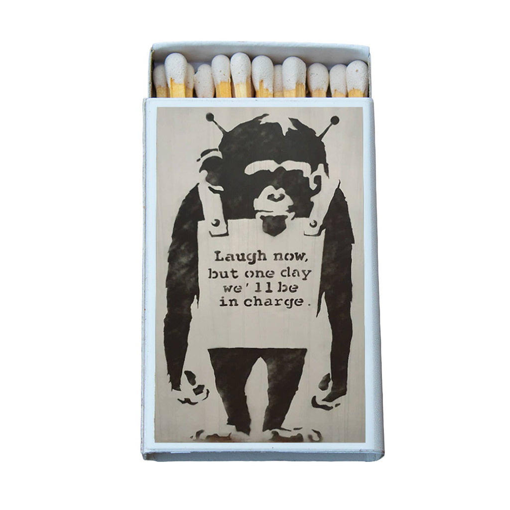 Matches •Banksy Street Art •Home Decor for Candles & Incense
