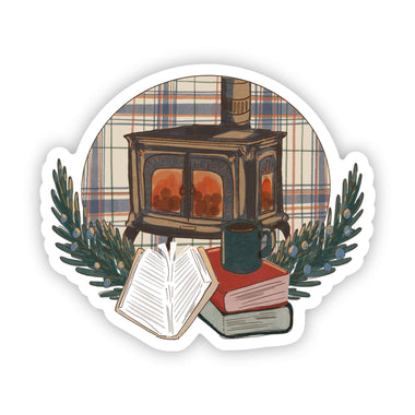 Cozy Fireplace Sticker