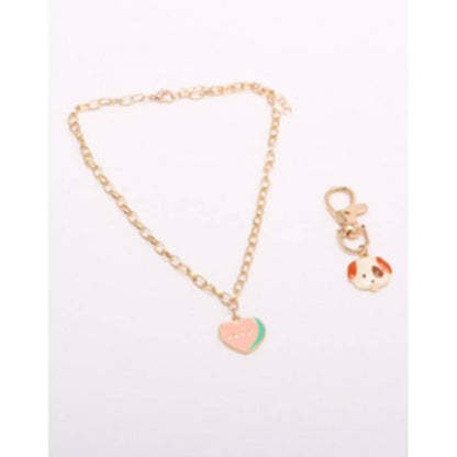 Love Pet Collar/Necklace and Keychain Set