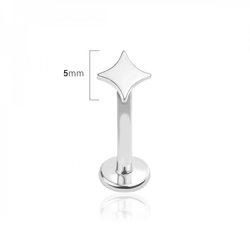 Kite Shape 316L SS Labret Stud 