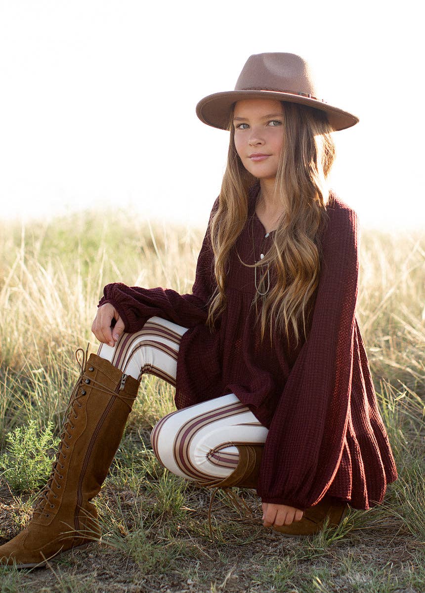 Girl's Victoria Legging in Stripe