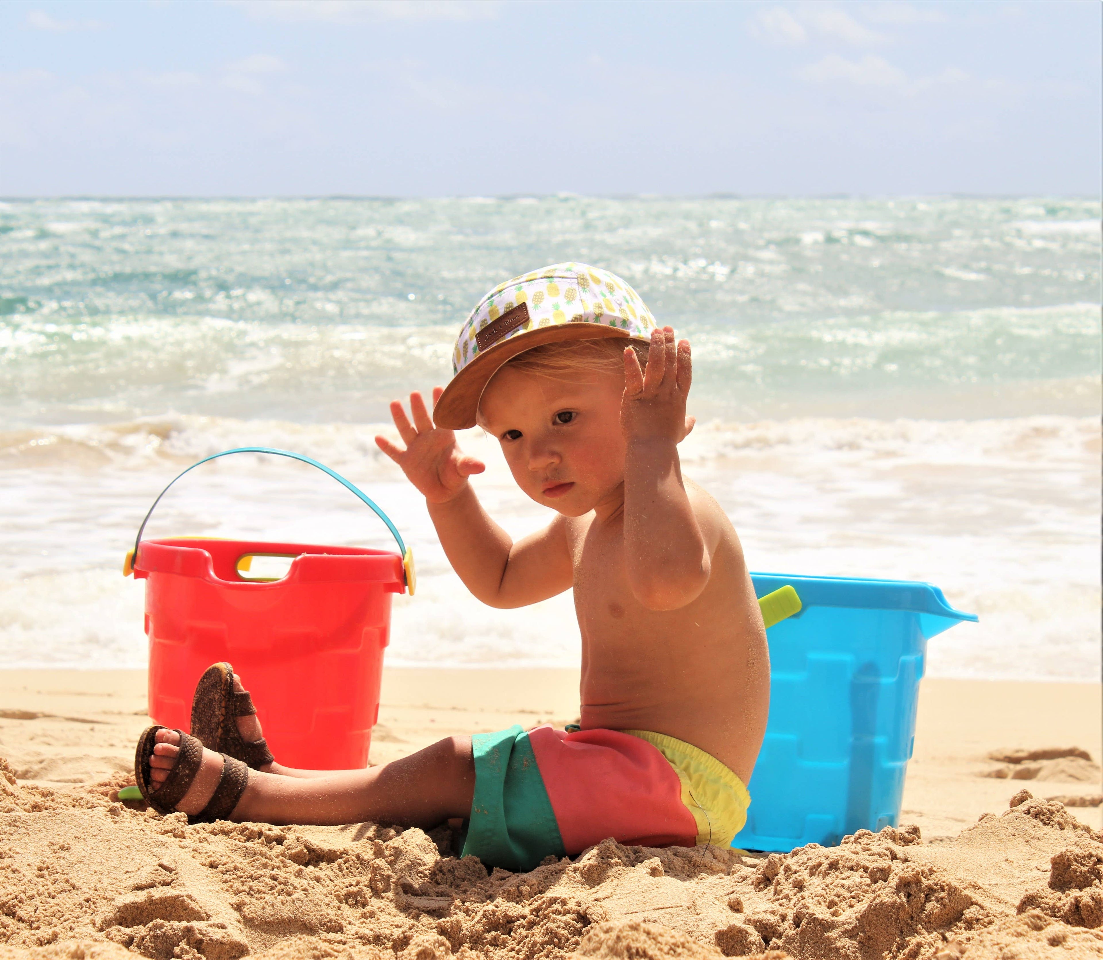 J-Slips Toddler (w/ Back Strap) Hawaiian Jesus Sandals