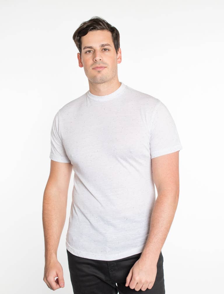 Men's Hem Curve Premium Cotton Crew Neck T-Shirt