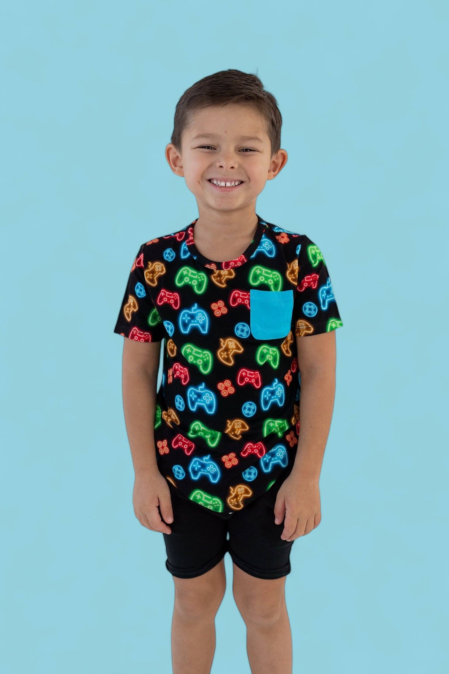 Boys Gamer Glow Dream Pocket Tshirt