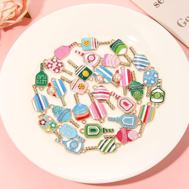 Pickleball Charms for Jewelry