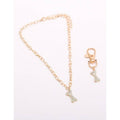 Diamond Bone Pet Necklace/Collar and Keychain Set
