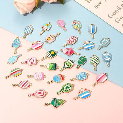 Pickleball Charms for Jewelry