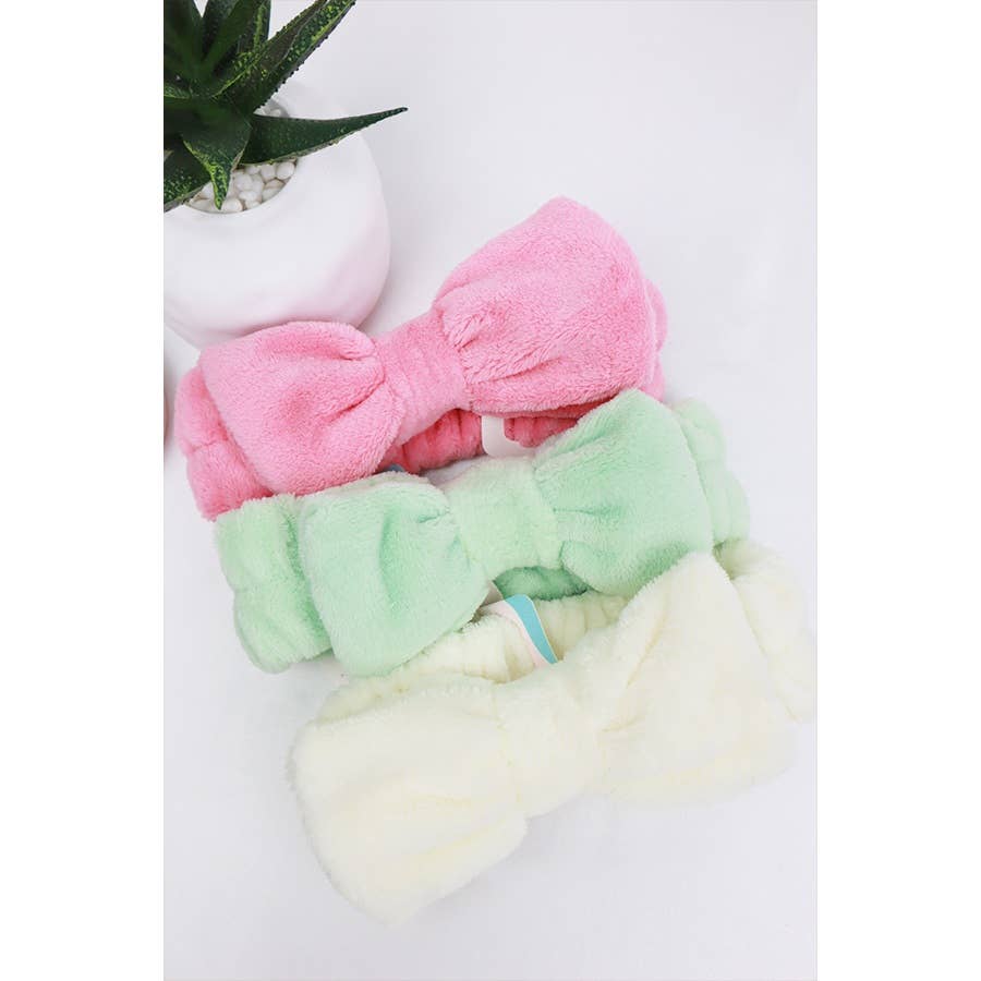 Solid Beauty Spa Bow Headband