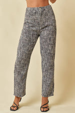 High Waisted Tweed Pants w/Pockets