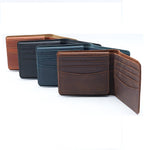 Genuine Leather Wallet for Men w/Flap out ID Window