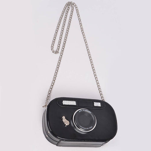 Round Camera Clutch Purse