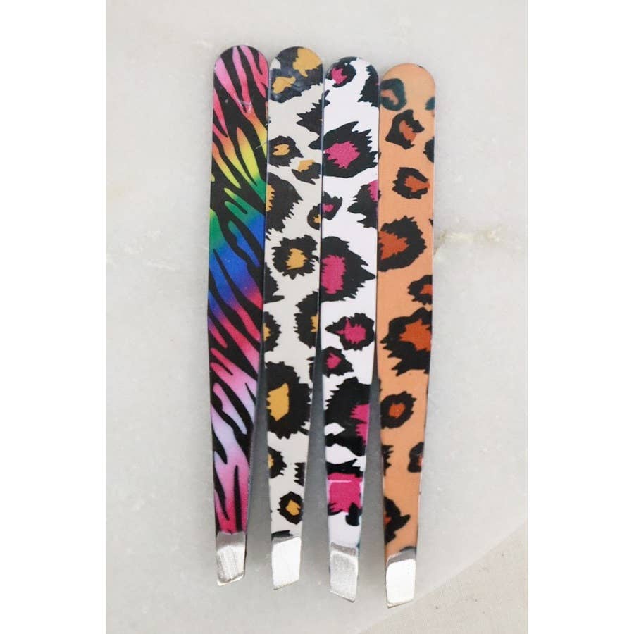 Leopard Print Tweezers