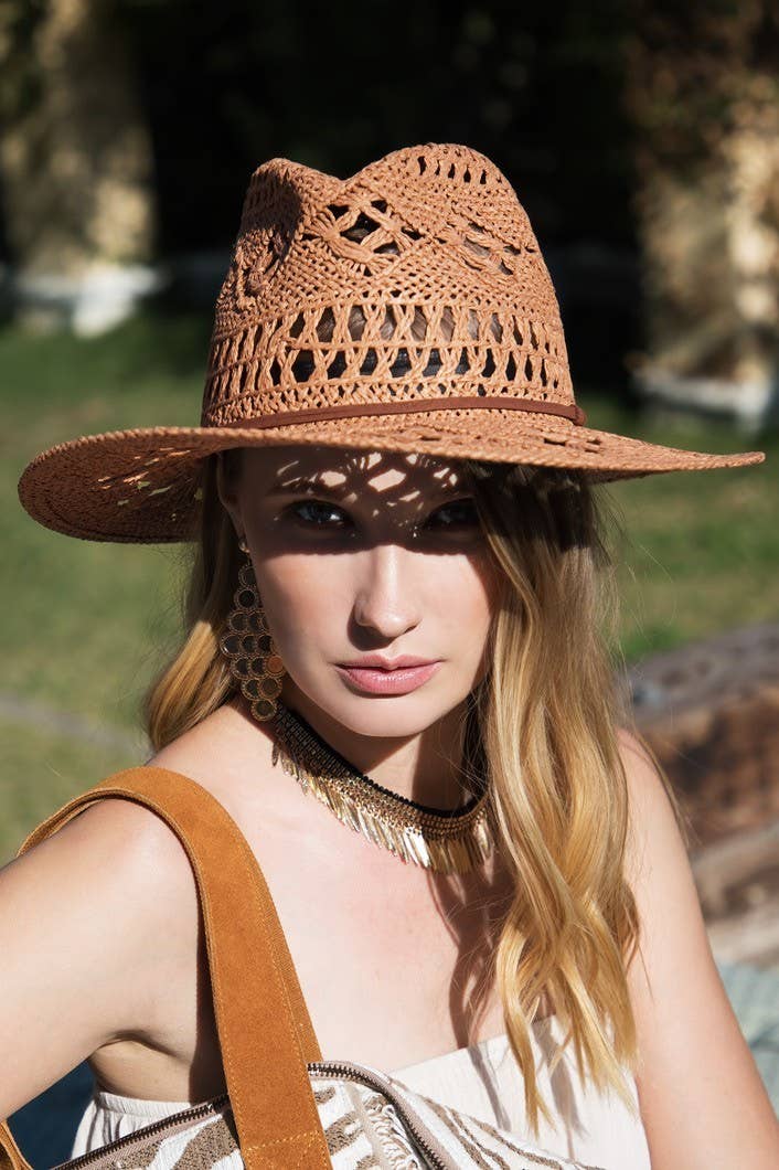 Handwoven Open-Weave Panama Hat