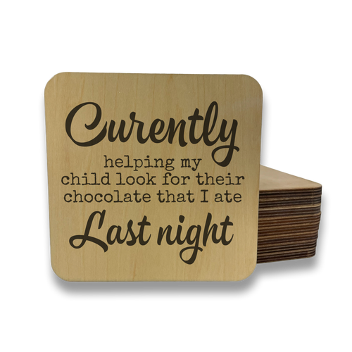Currently Helping my Child Look Magnet/Drink Coaster