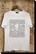 Plus Size Leopard Cow Skull Western Graphic Tee