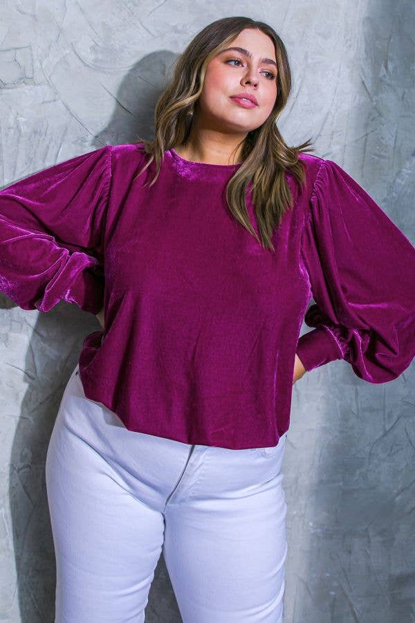 A Plus Size Velvet Top