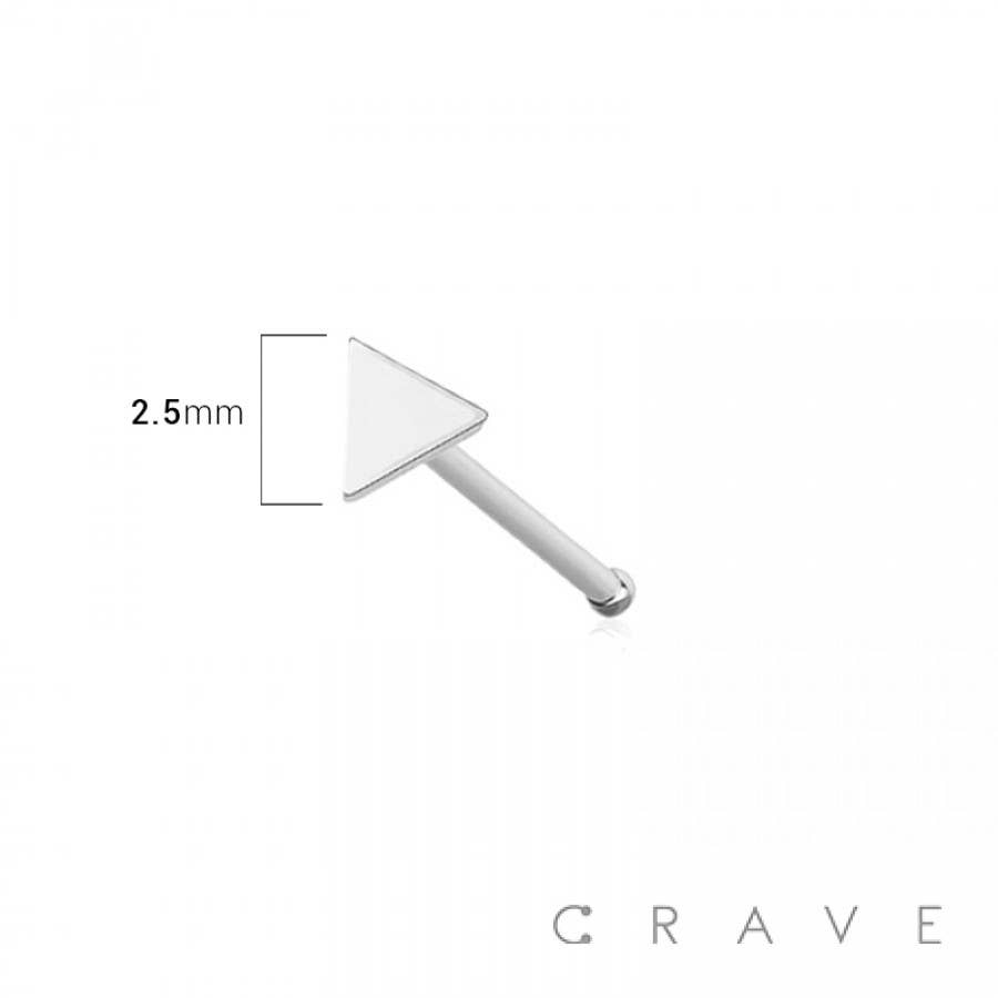 Triangle Flat Head Nose Bone 