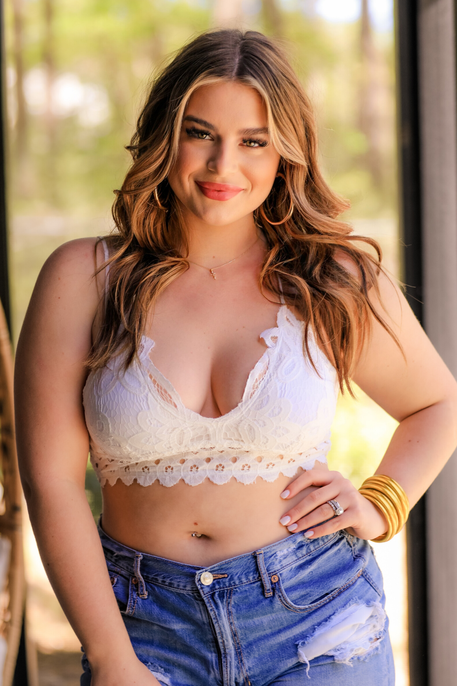 Ella Lace Scalloped Bralette