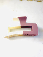 Two Tone Hair Claw Clips.