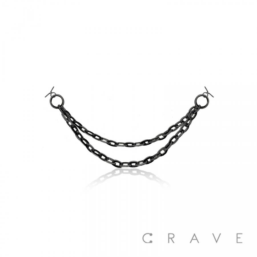 Double Cable Chain for Nose Ring