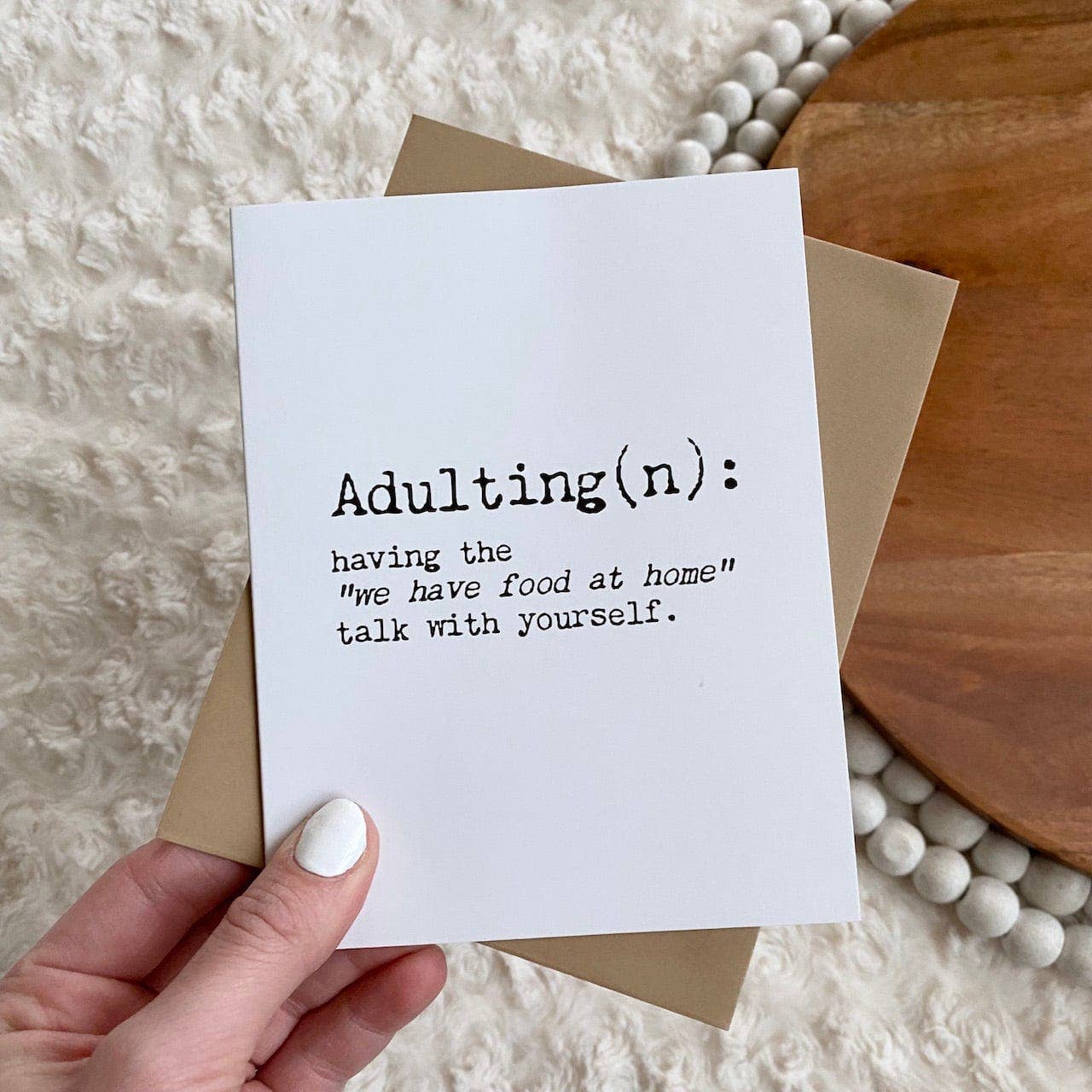 "Adulting" Greeting Card