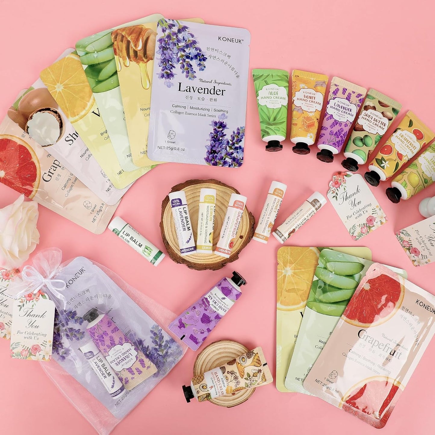 Sheet Mask, Lip balm, Lotion Gift Set