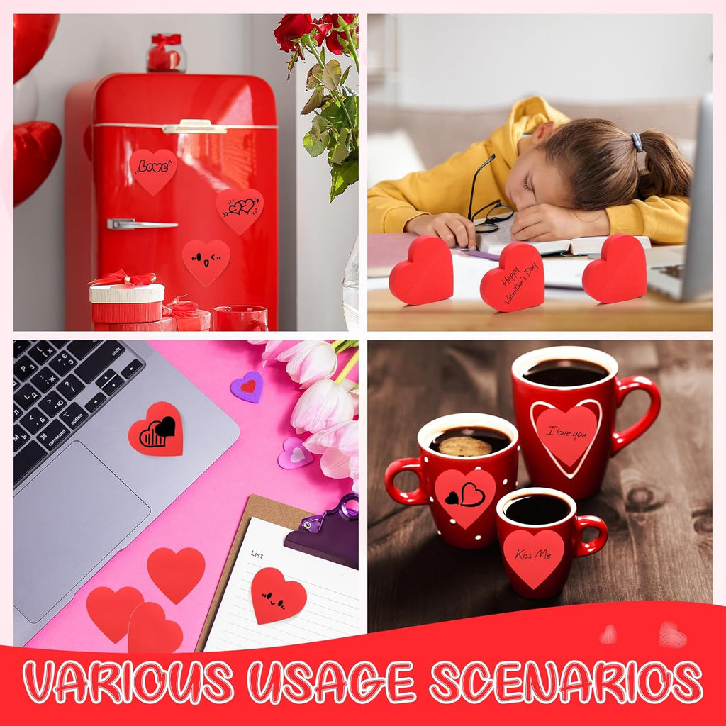 Red Heart Sticky Notes