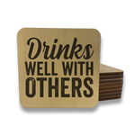 Drinks Well With Others Magnet/Drink Coaster