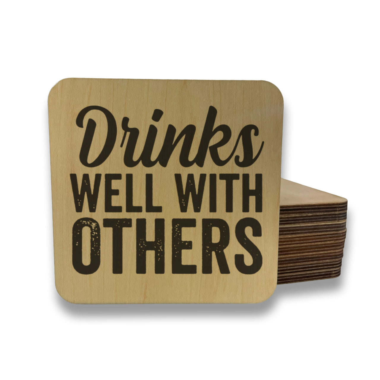Drinks Well With Others Magnet/Drink Coaster