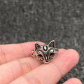 Antique-Inspired Silver Fox Adjustable Ring