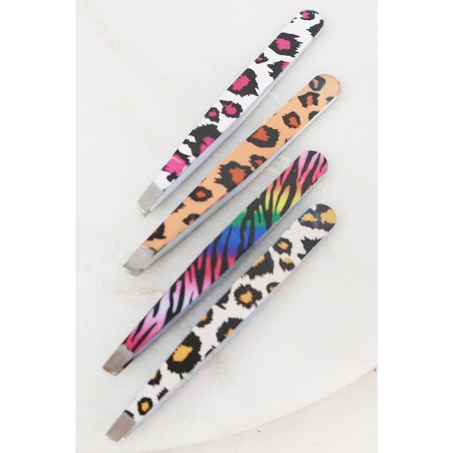 Leopard Print Tweezers