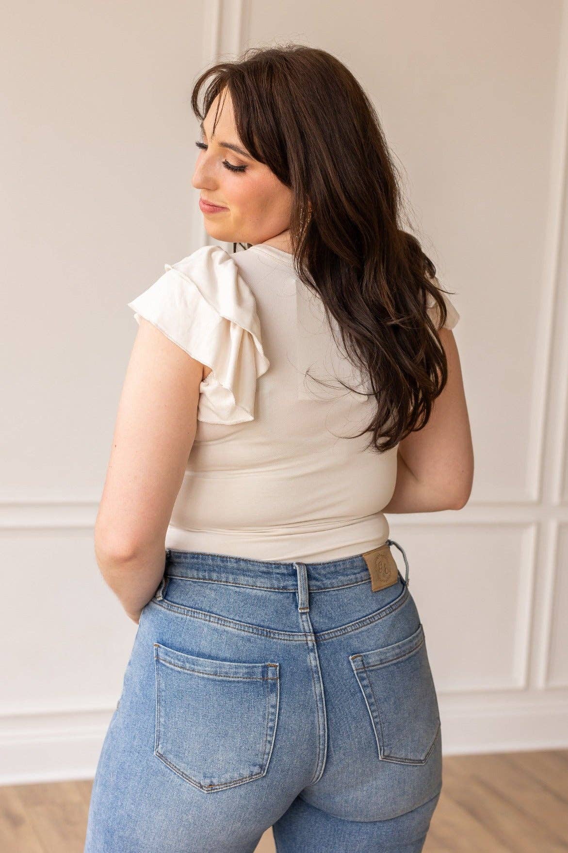 The Eloise Ruffle Sleeve Bodysuit