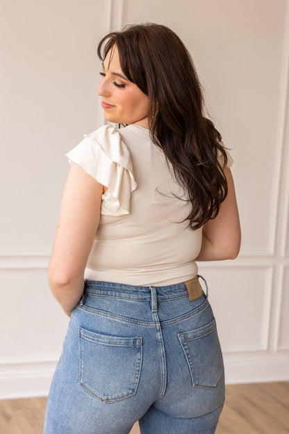 The Eloise Ruffle Sleeve Bodysuit