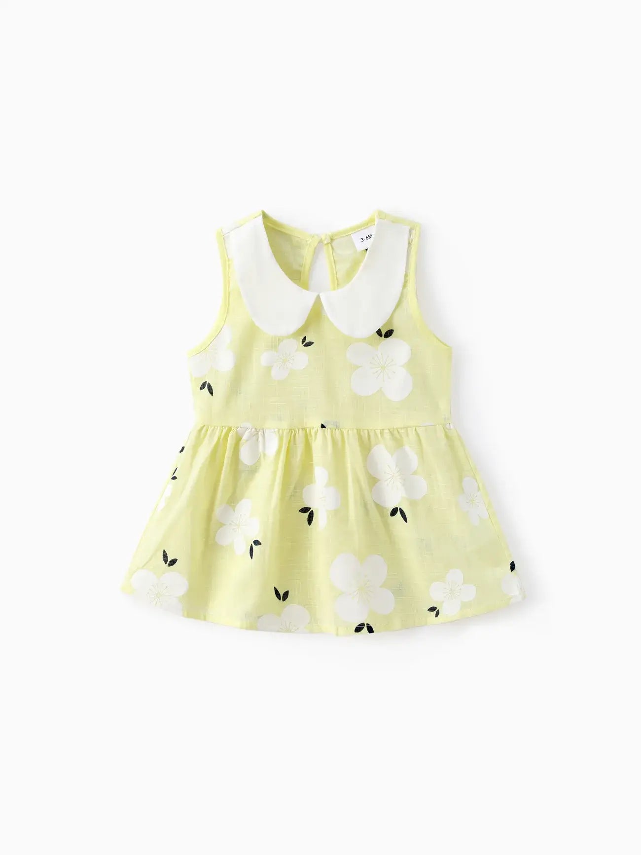 Baby Girl Peter Pan Collar Floral Dress