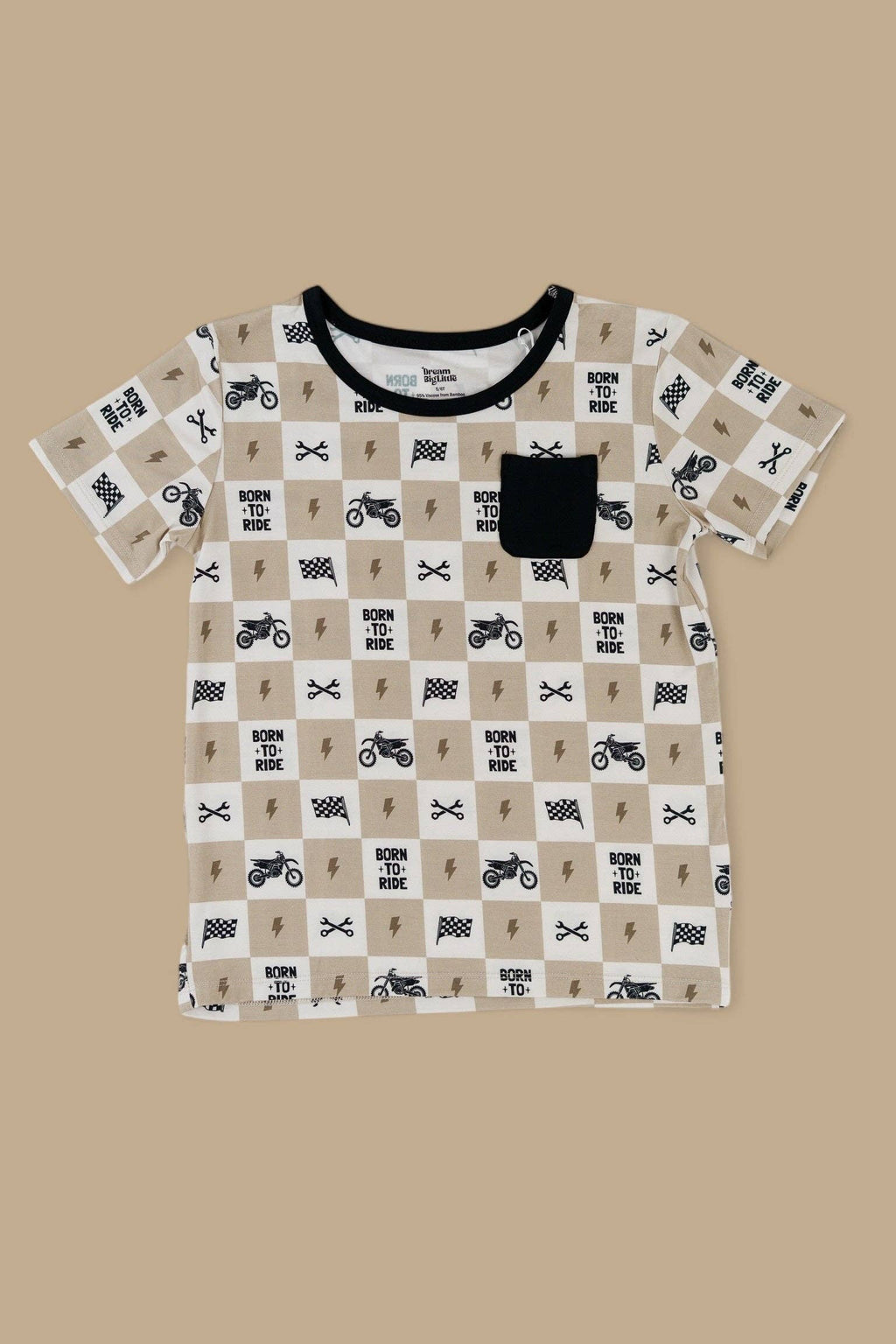 Boys Born to Ride Dream Pocket Tshirt
