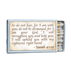 Bible Verse  Isaiah 41:10 • Candle Acc • Scripture Matches
