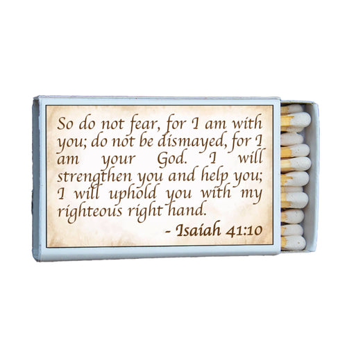 Bible Verse  Isaiah 41:10 • Candle Acc • Scripture Matches