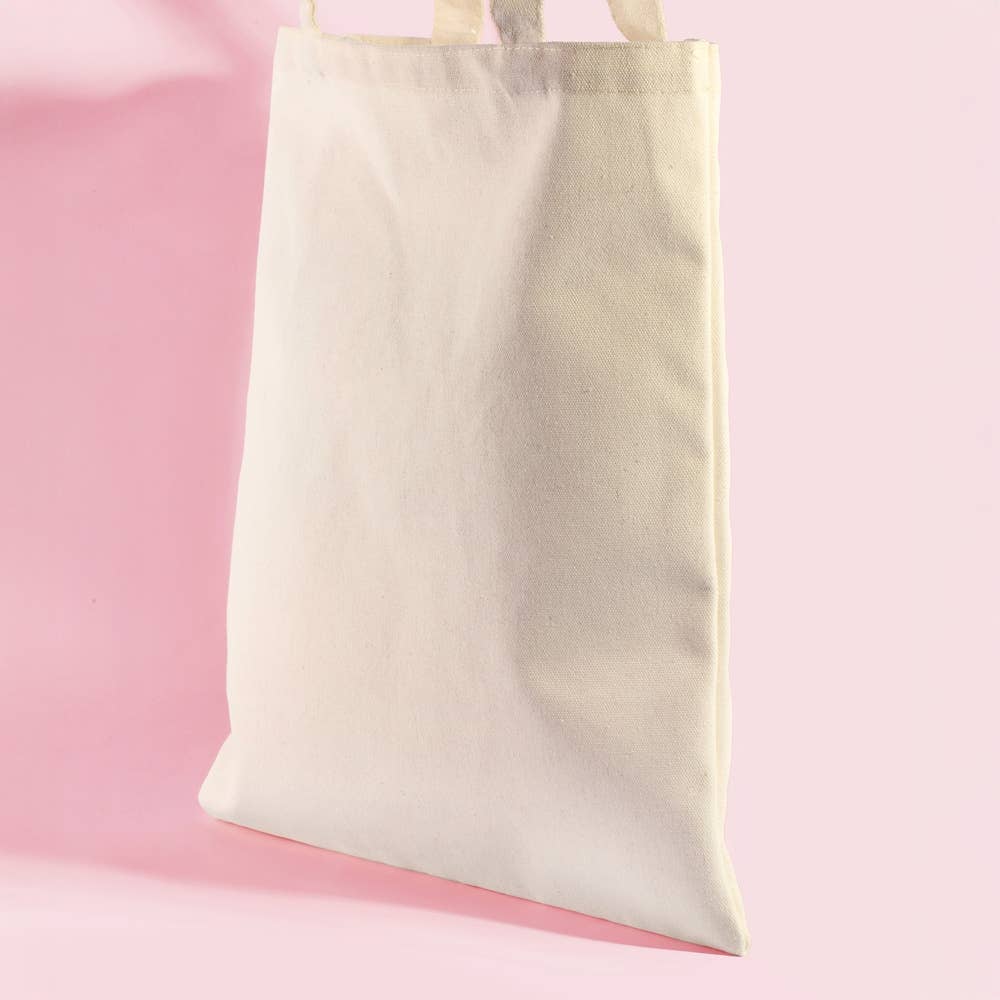 Vinyl Record Print Canvas Tote