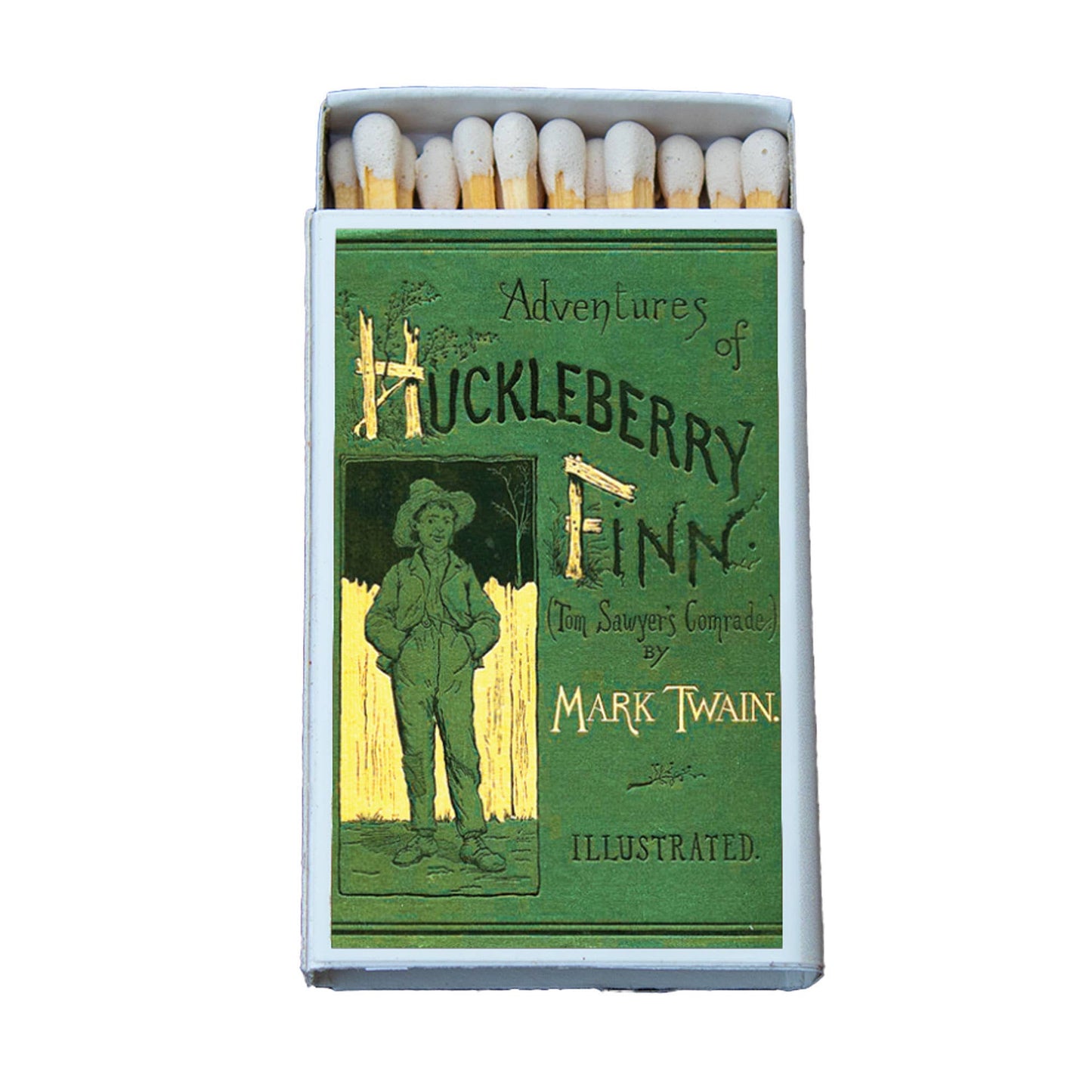 Literature Twain Huckleberry Finn Matchbox • Candle Acc