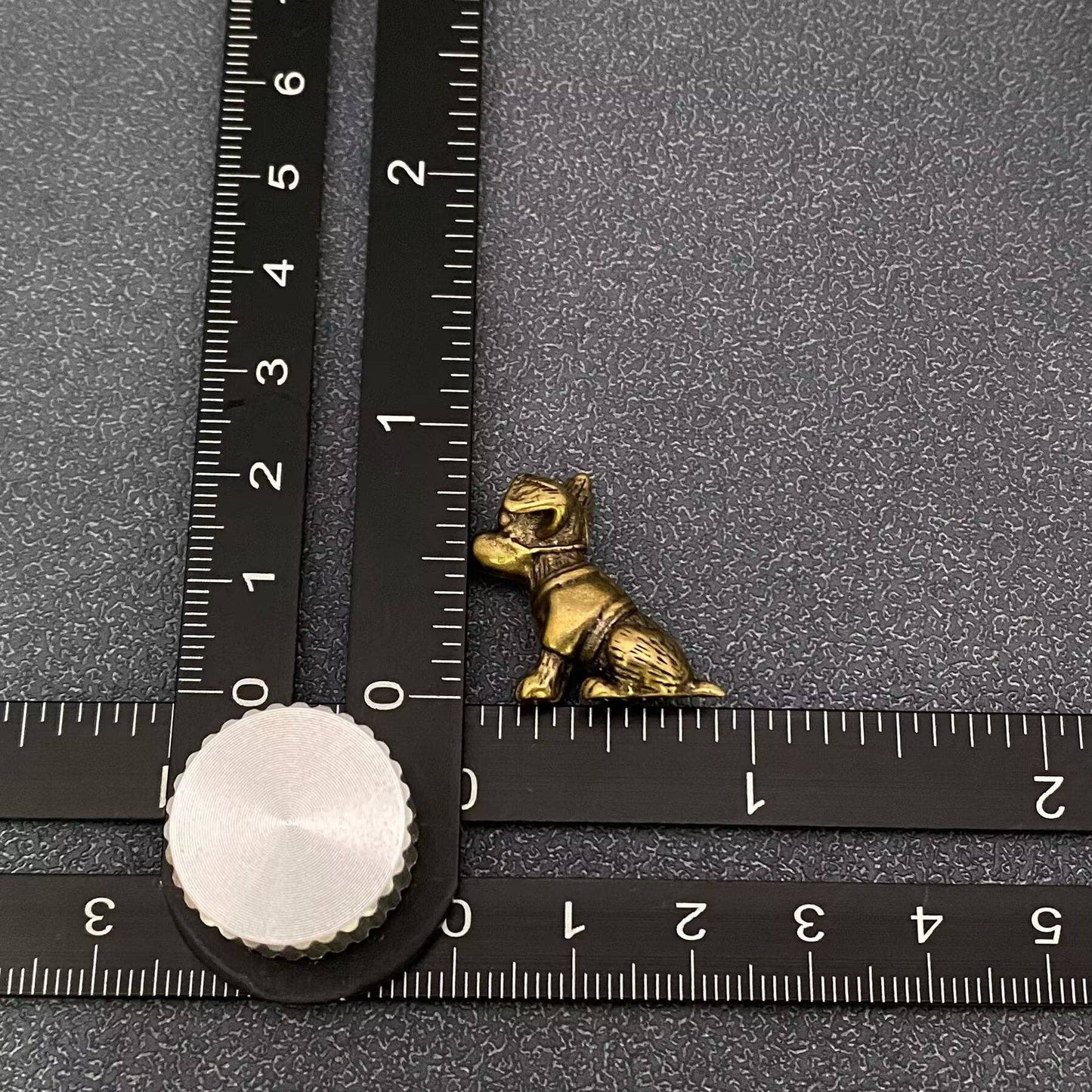 Small Brass Puppy Crafts Desktop Figurine