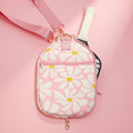 Abstract Daisy Floral Neoprene Pickleball Paddle Bag