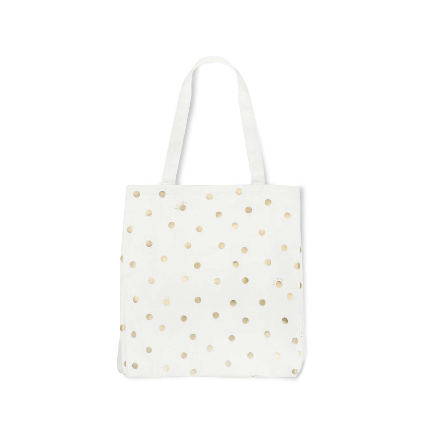 Kate Spade Canvas Book Tote, Gold Dot With Script