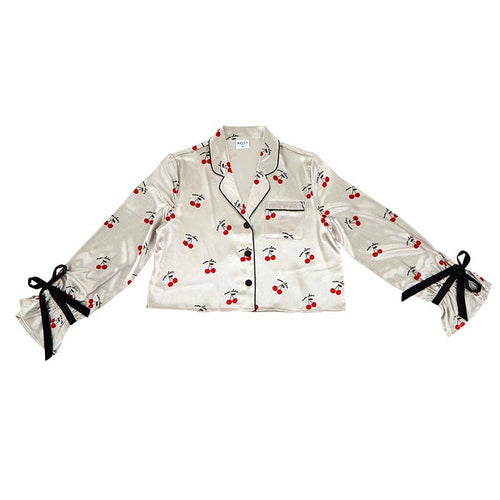 Shorts Pajama Set + Velvet Ties - Mon Cheri
