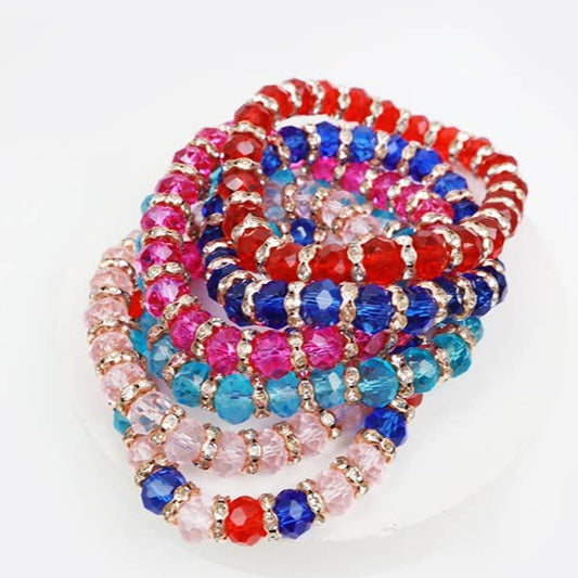 Multi Beaded Stretch Bracelet