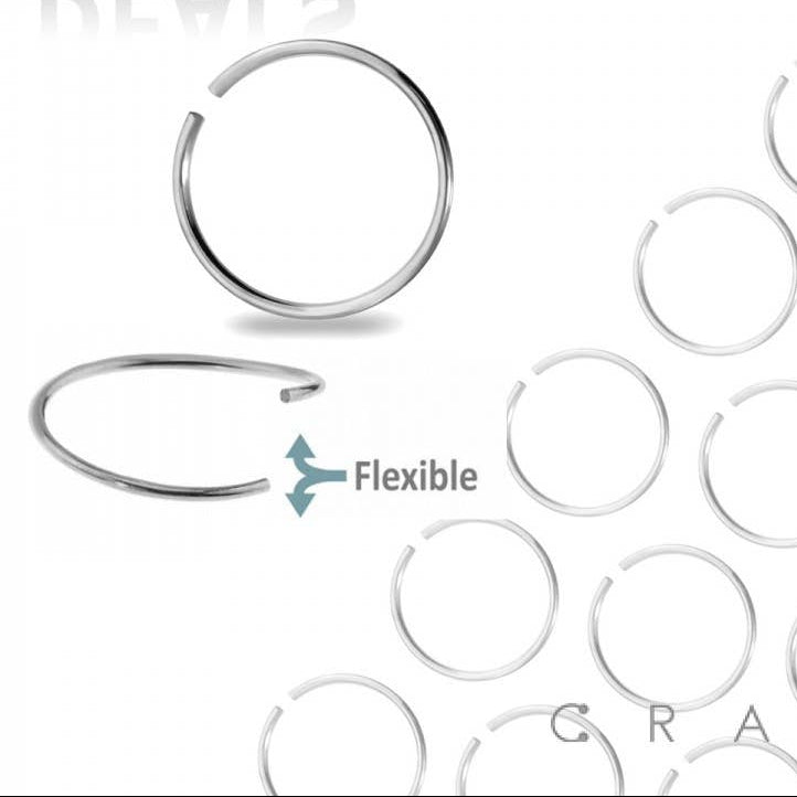 Annealed Hoop Nose Ring 20GA