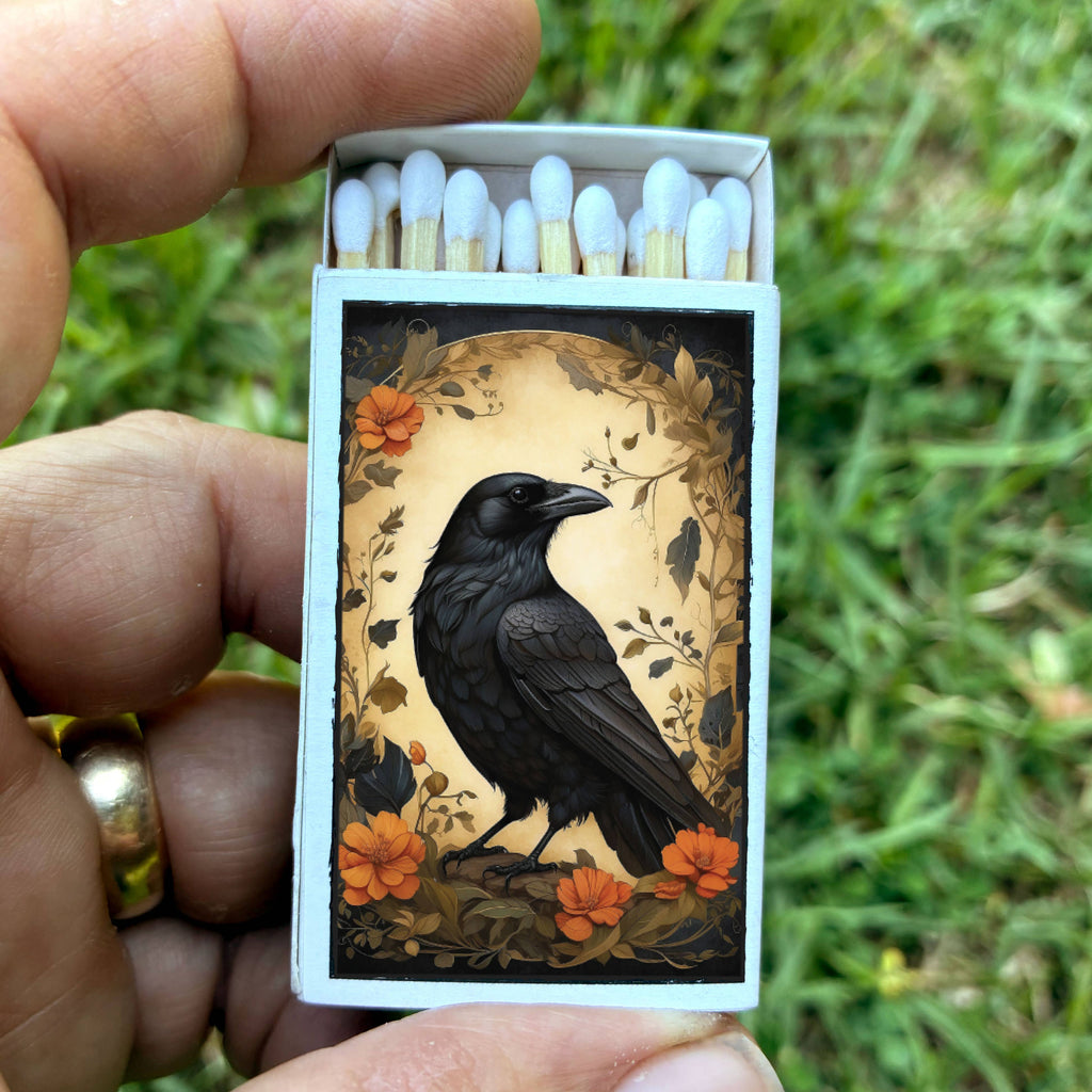 Matches • Raven Matchboxes• Home Decor for Candles & Incense