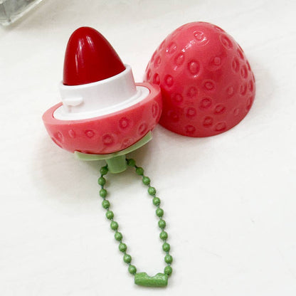 Strawberry Lip Gloss with Key Ring