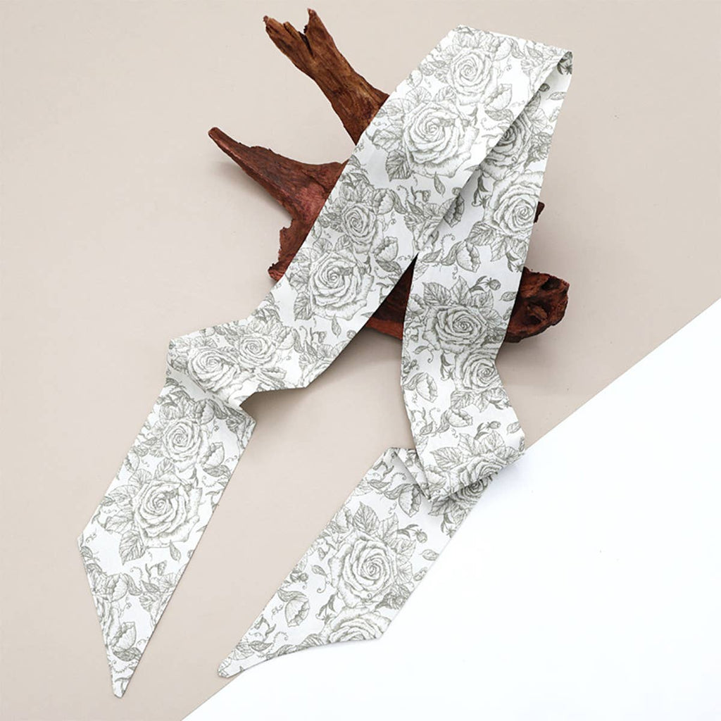 Vintage Bowknot Twilly Scarf for Hair or Bag