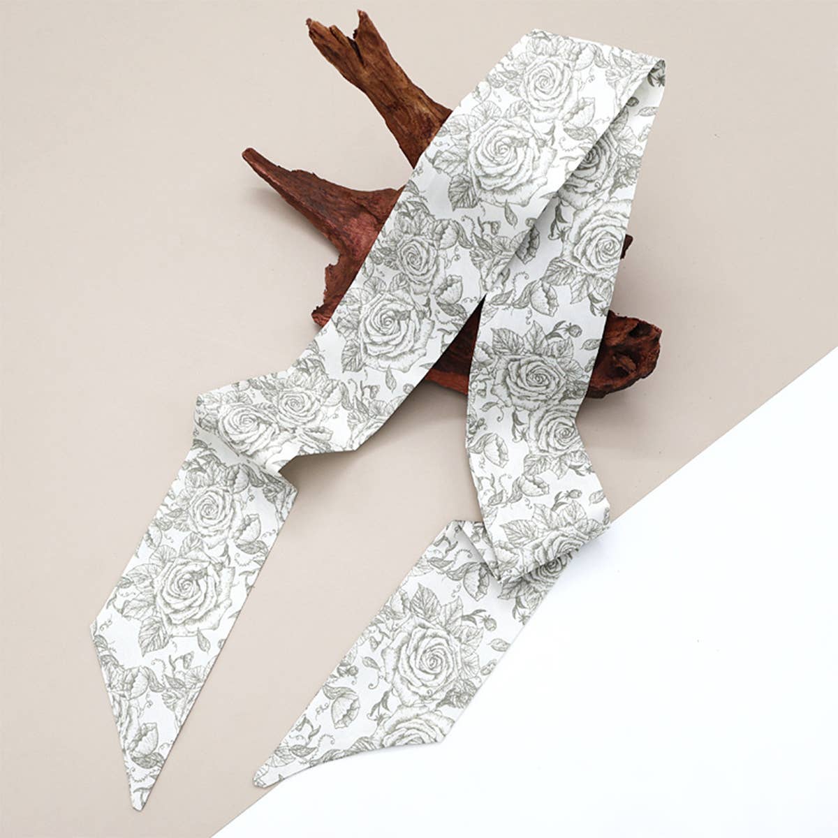 Vintage Bowknot Twilly Scarf for Hair or Bag